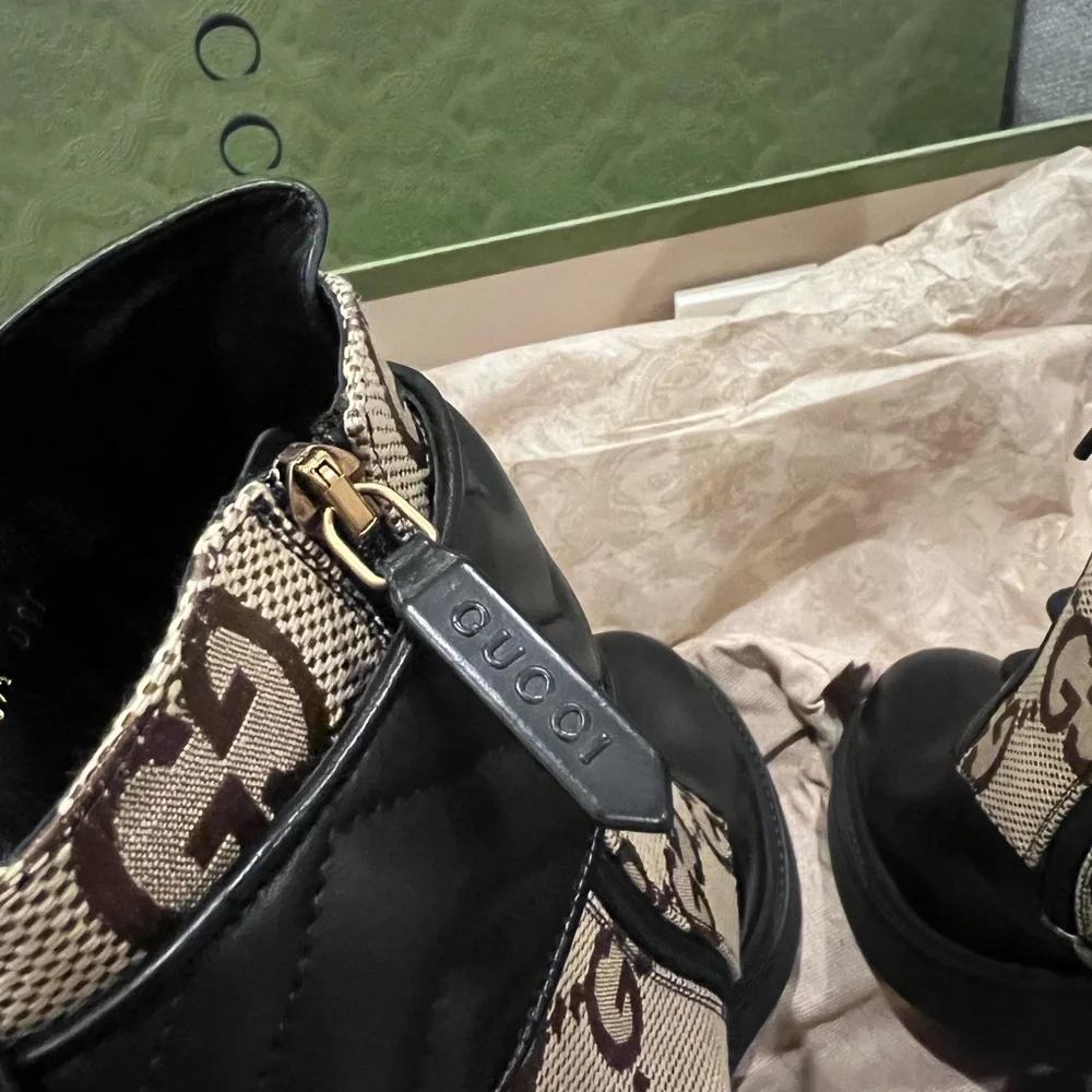 SOLD NEW Gucci Double GG Marmont Boots - Picture 8 of 12